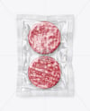 Clear Plastic Flow-Pack with Cutlets Mockup