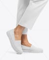 Espadrilles on Women's Legs Mockup