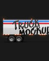 Truck Semi Trailer Mockup - Side View
