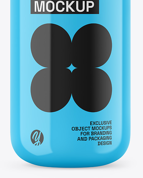 Glossy Bottle Mockup