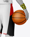 Full Basketball Kit Mockup - Back Half Side View