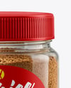 Glass Jar with Ground Nutmeg Mockup