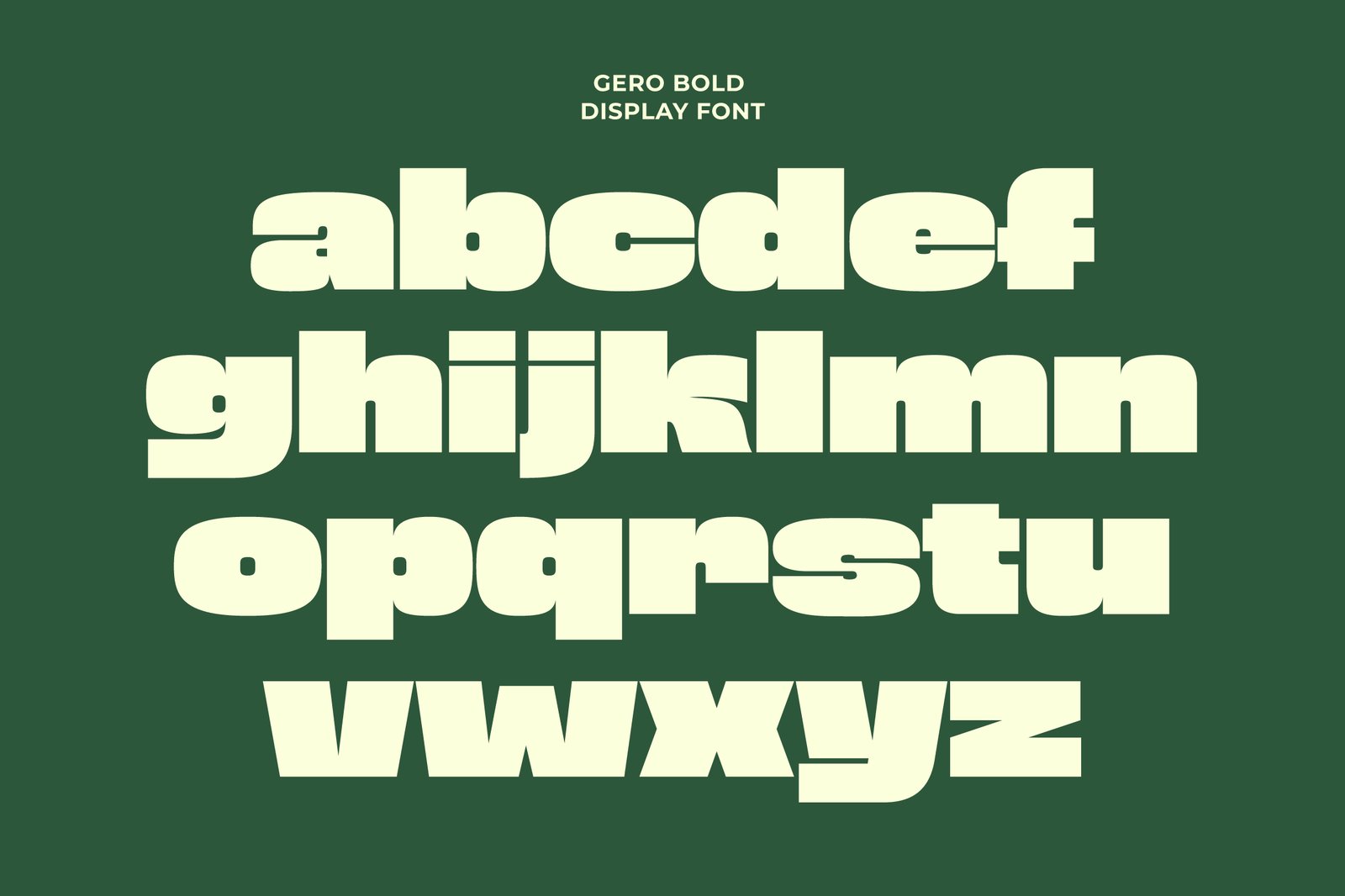 Gero - Bold Font