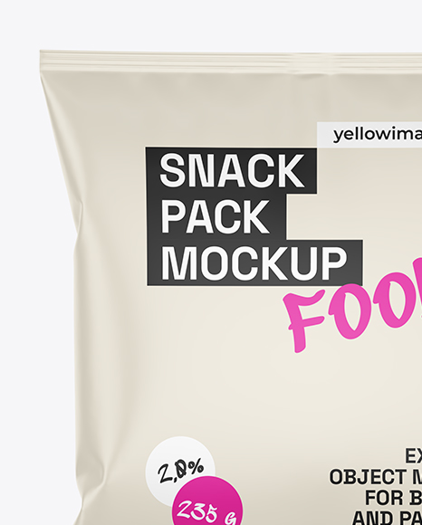 Matte Snack Pack Mockup