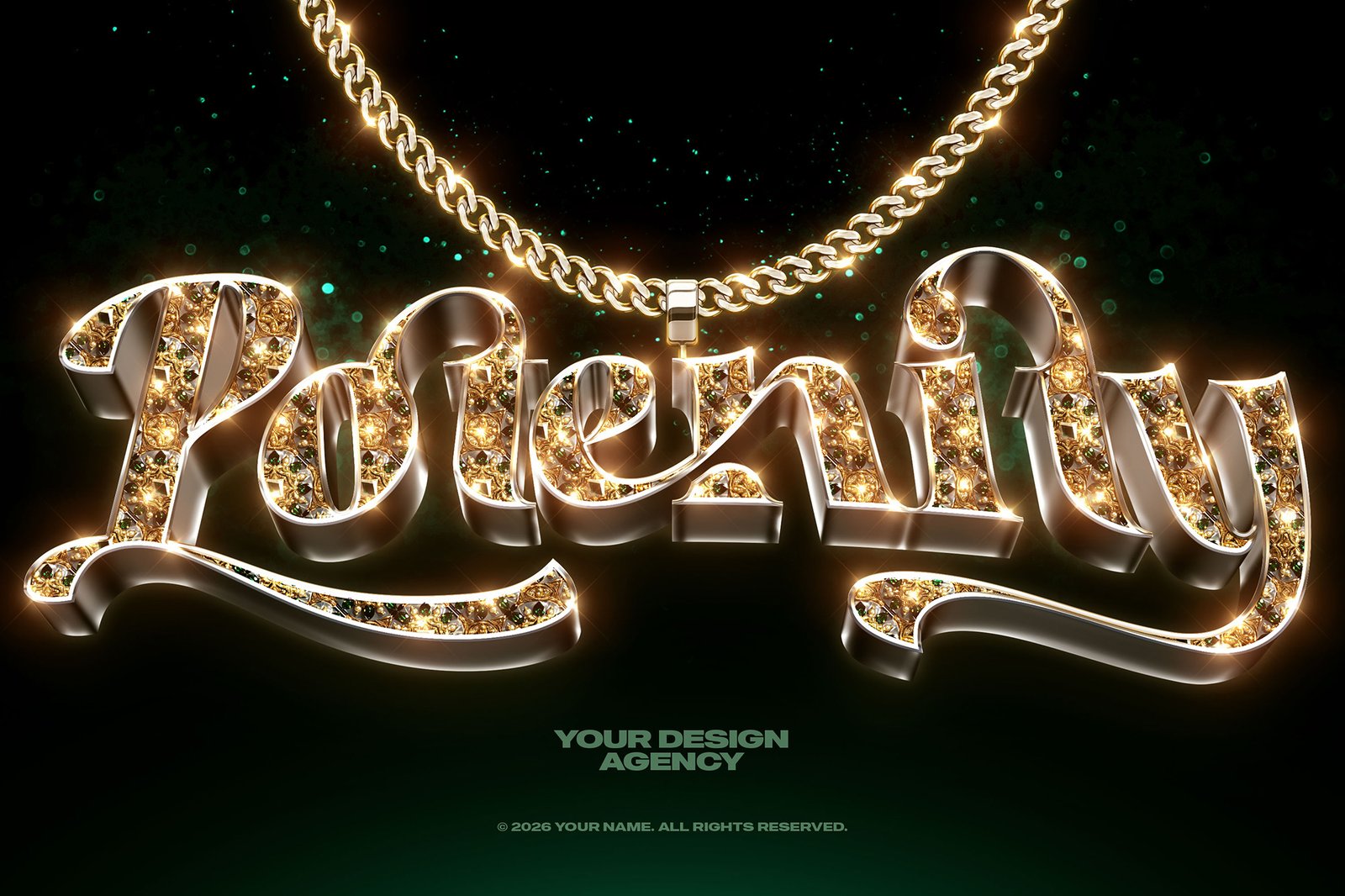 Bling Bling Gold Text Effects Vol. 03