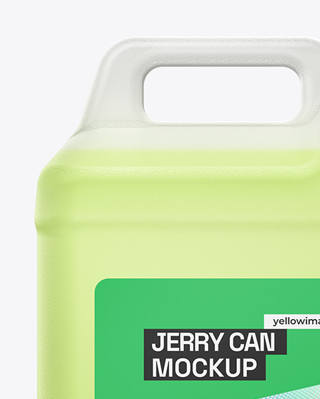 Clear Plastic Jerry Can Mockup