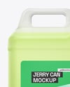 Clear Plastic Jerry Can Mockup