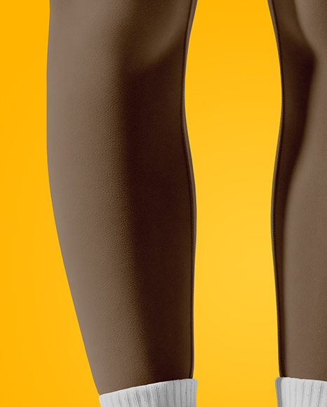 Pair of UGG Boots on Woman's Legs with Leggings Mockup