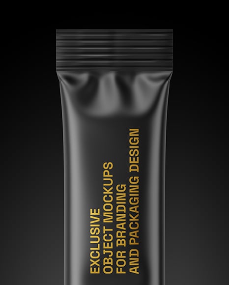 Matte Stick Sachet Mockup