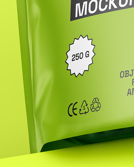 Matte Stand-up Pouch Mockup
