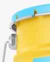 Matte Tin Can w/ Metallic Handle Mockup
