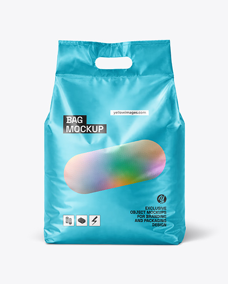 Plastic Bag with Handle Mockup