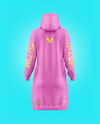 Women Cotton Hoodie Dress Mockup - Back View