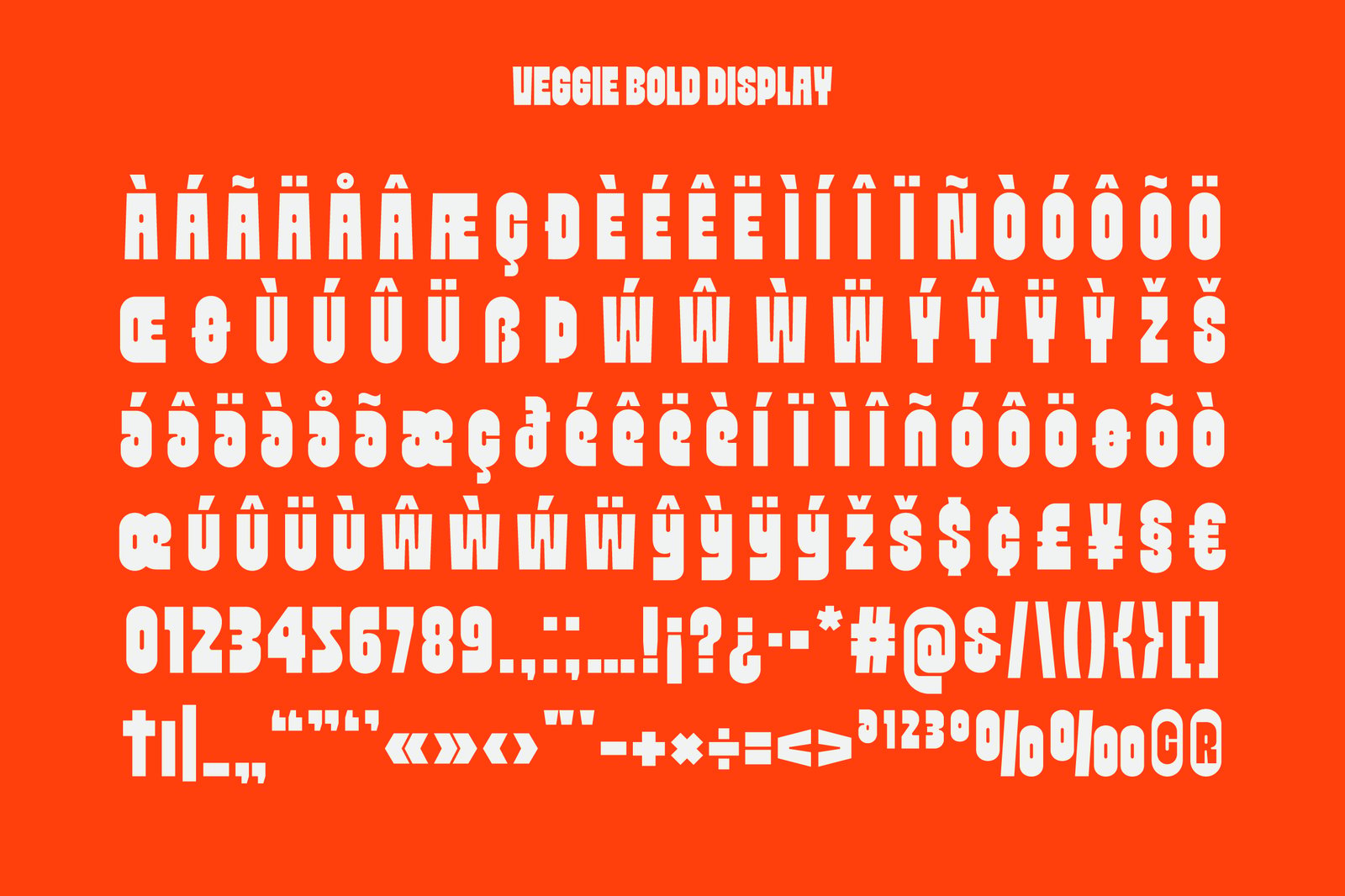 Veggie - Bold Font