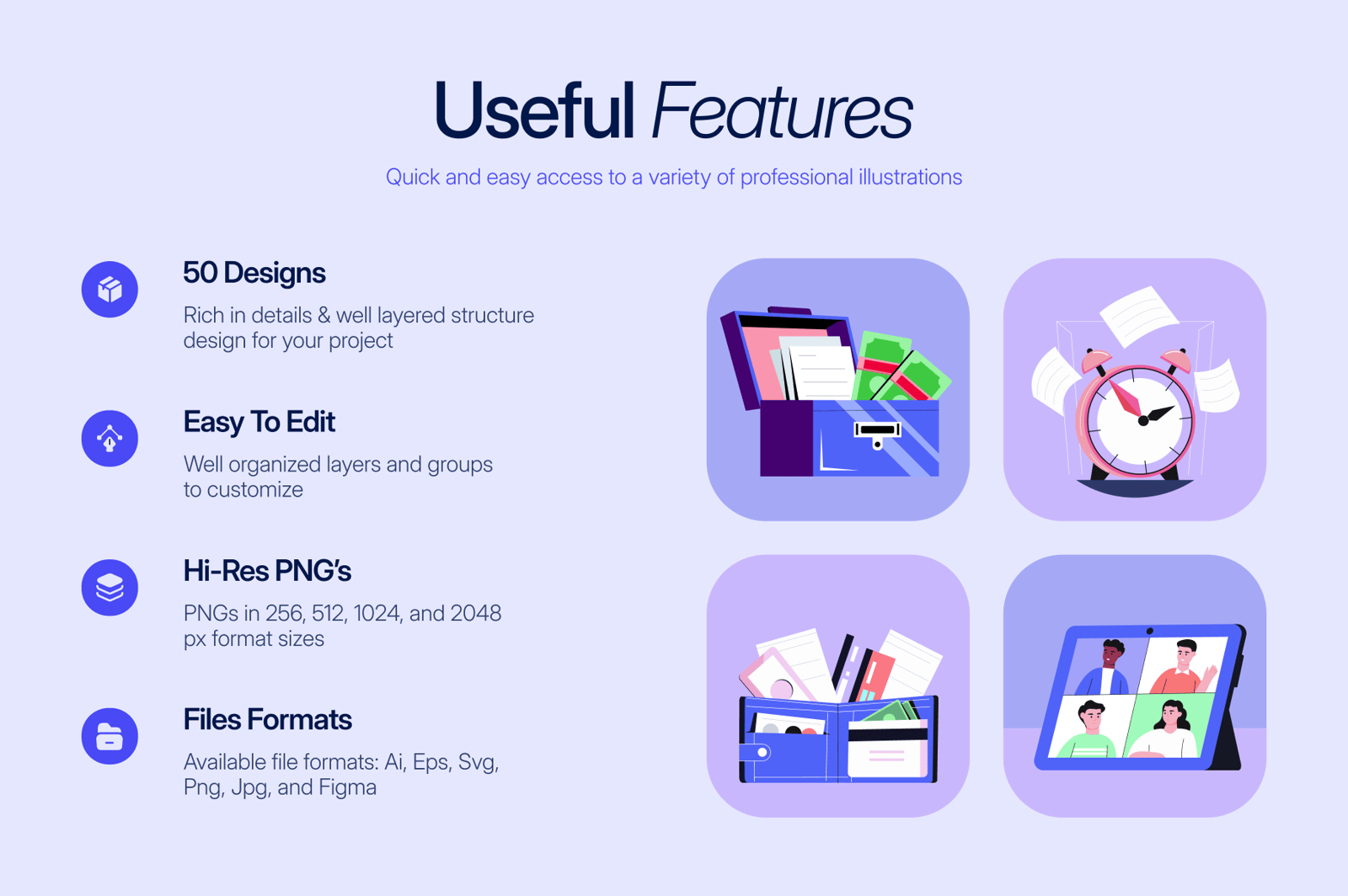Business Drawing Art Set