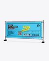 Press Wall Banner Mockup – Half Side View