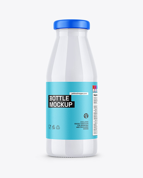 Glossy Bottle Mockup