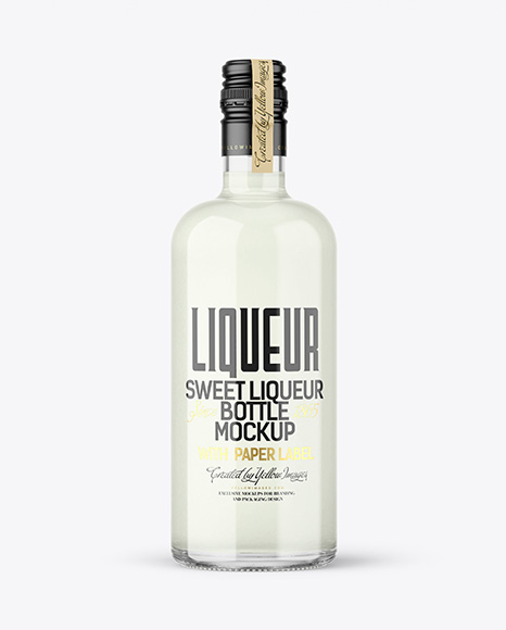 Liqueur Bottle Mockup