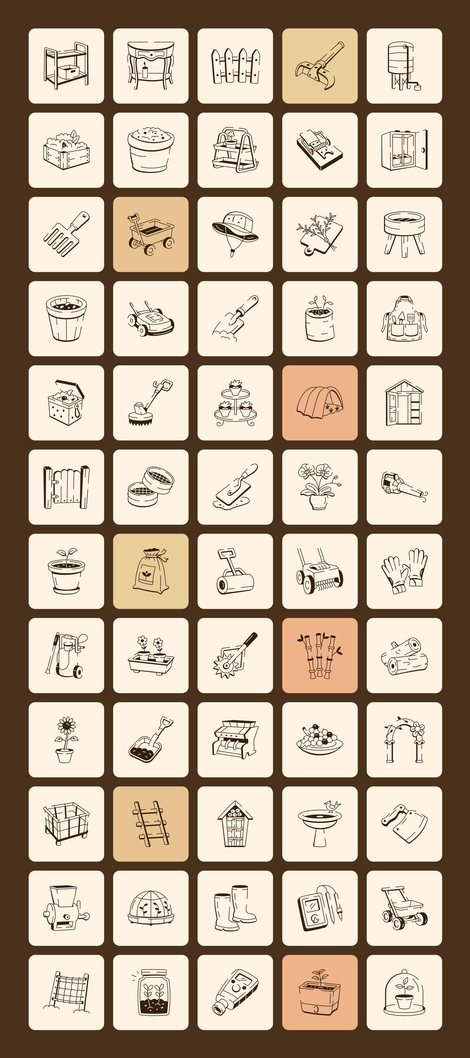Home and Lifestyle Doodle Icons