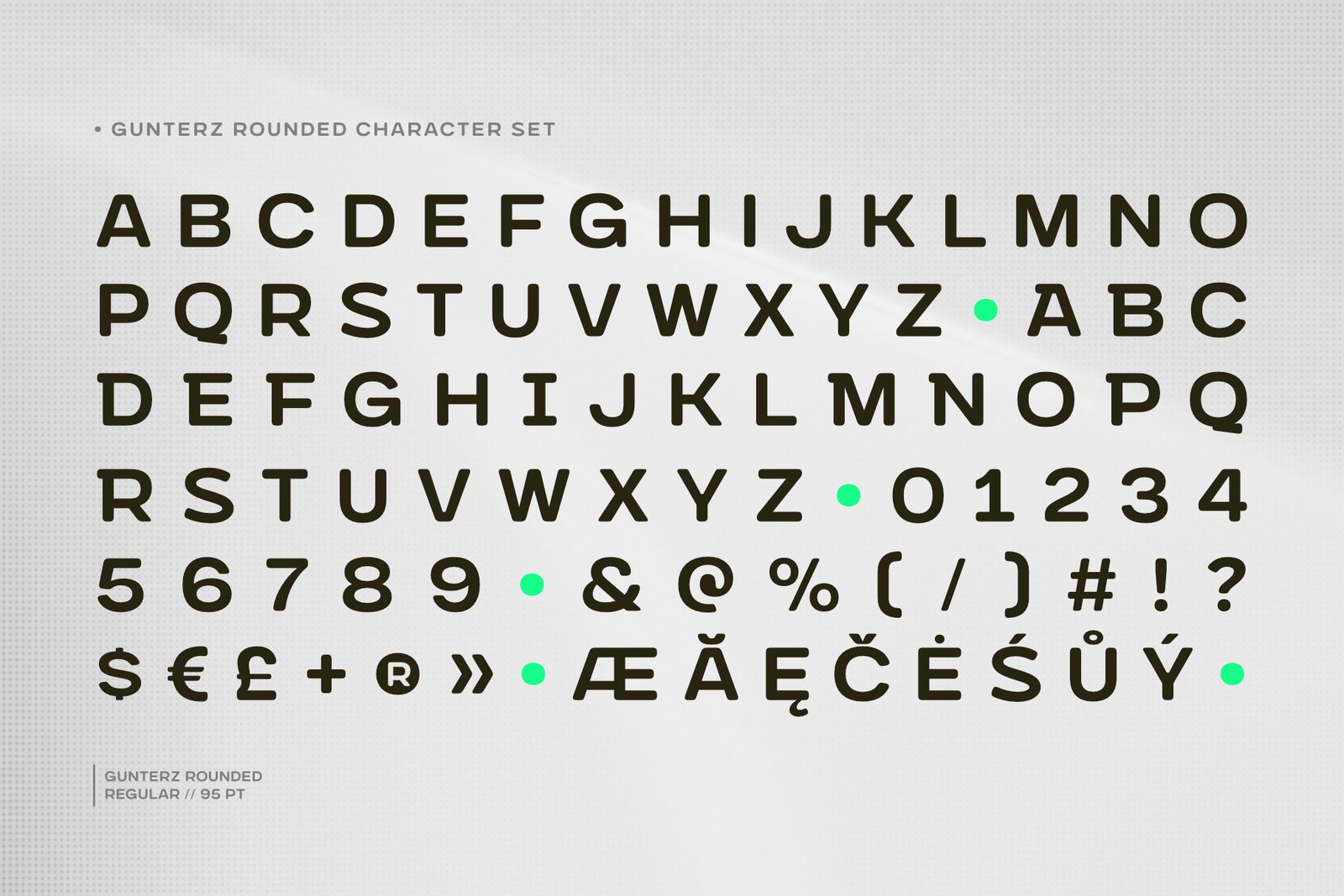 Gunterz Rounded Font