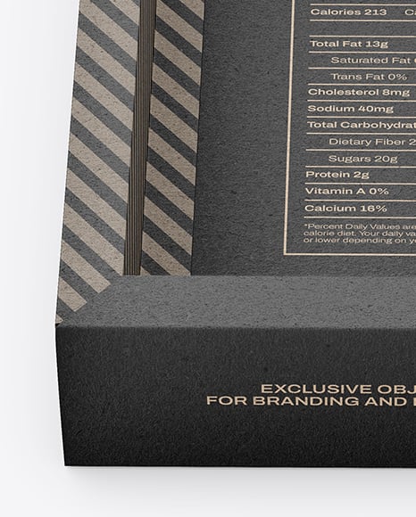 Kraft Paper Box in Sleeve Mockup