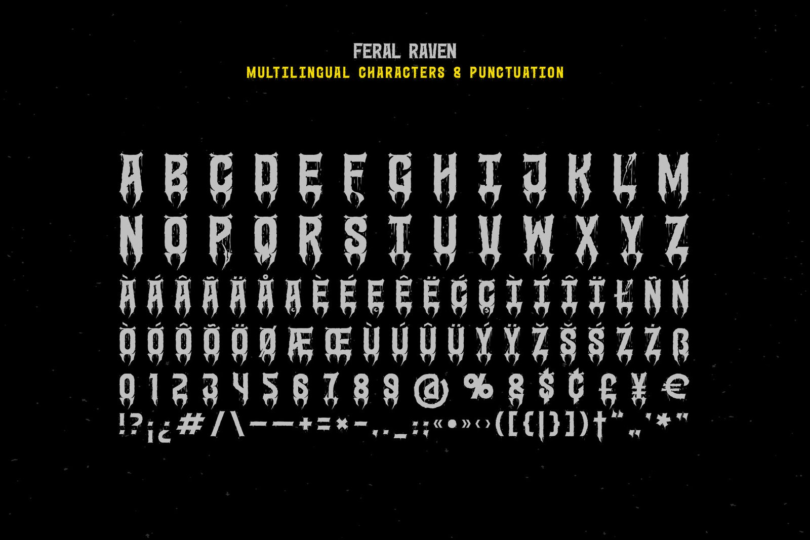 Feral Raven — Hardcore Font