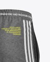 Heather Men’s Pants Mockup - Back Half Side View