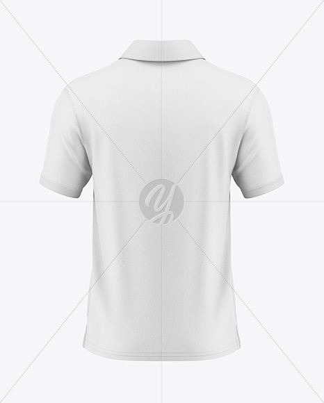 Men's Polo Shirt Mockup - Back View
