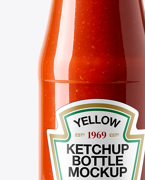 Tomato Ketchup Bottle Mockup