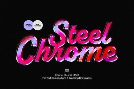 Bright Steel Chrome Effect - Chrome effect
