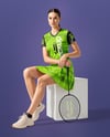 Woman Wearing Badminton Uniform Mockup
