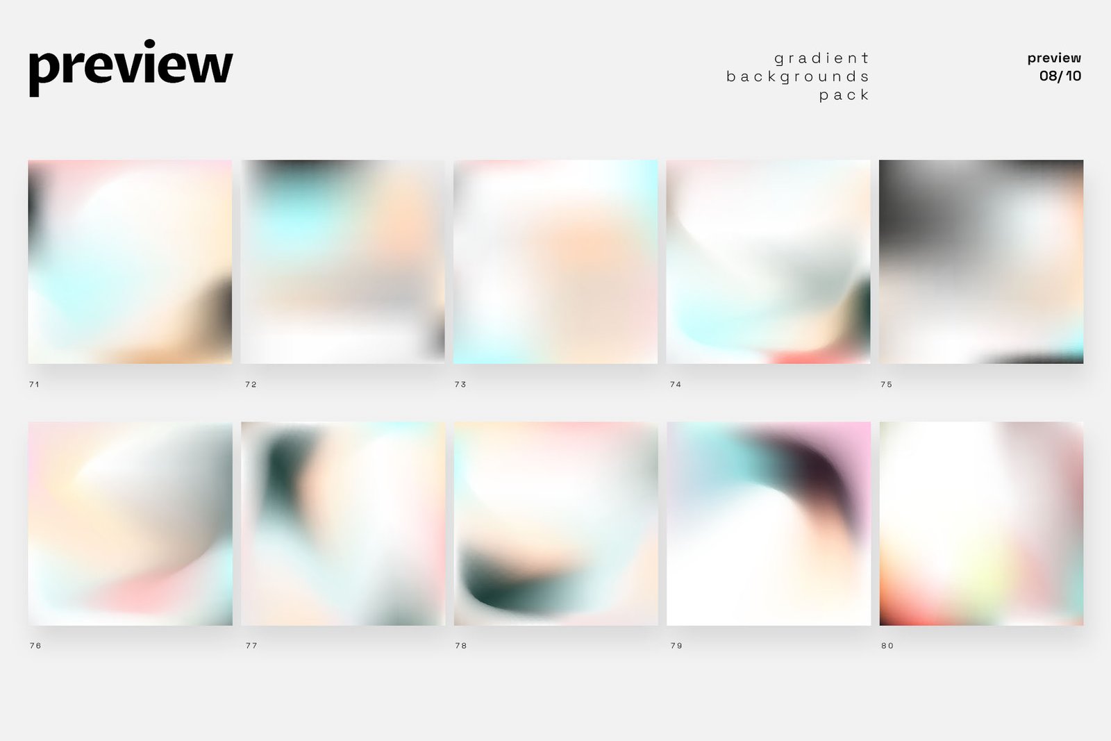 100 Vector Gradients