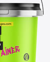 Metallized Plastic Bucket Mockup