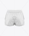 Women's Double-Layer Shorts Mockup - Back View