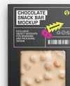 White Chocolate Bar with Nuts Mockup