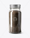 Spice Jar with Grounded Black Pepper Mockup