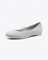 Suede Ballet Flat Mockup