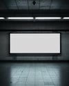 Billboard in Underground Passage Mockup