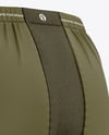 Shell Shorts Mockup - Back Half Side View