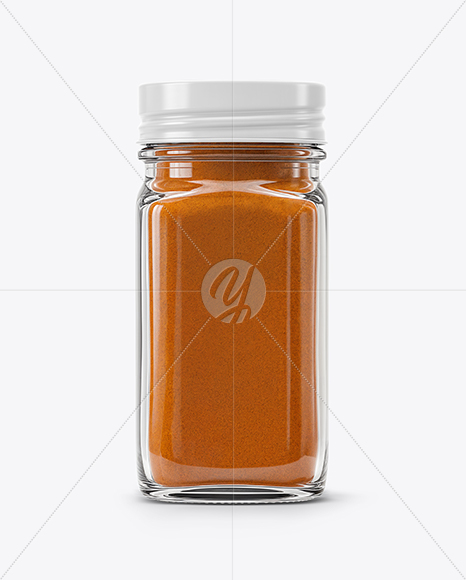 Glass Jar with Pumpkin Pie Spice Mockup
