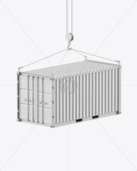 Hanging Shipping Container Mockup