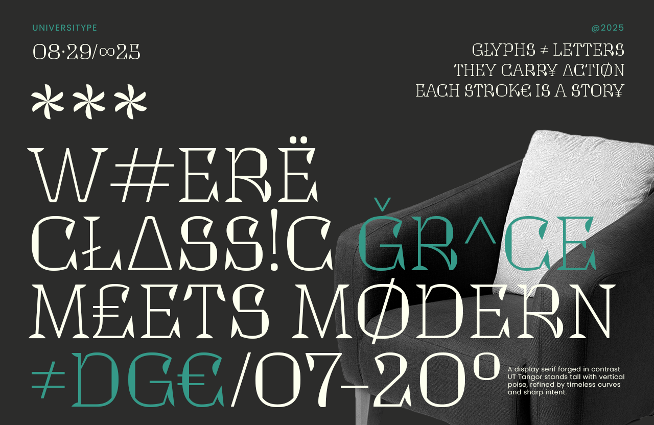 UT Tangor – A Distinctive Decorative Serif