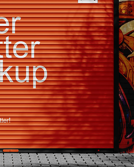 Roller Shutter Mockup