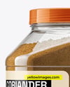 Plastic Jar with Grounded Coriander Mockup