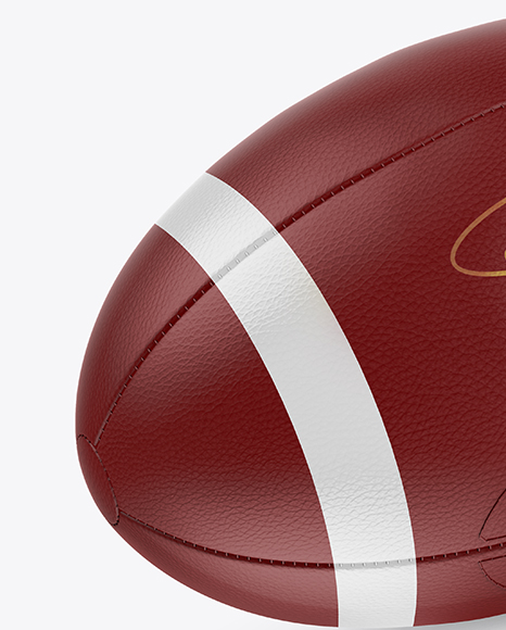 Leather Rugby Ball Mockup