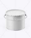 Matte Tin Can w Metallic Handle Mockup