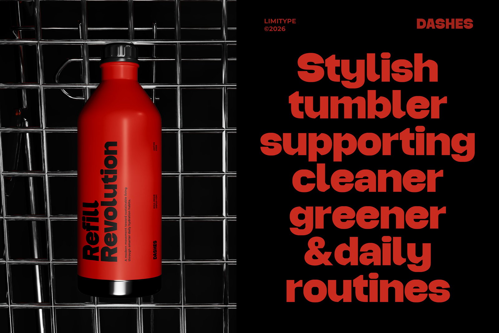 Dashes - Bold Font