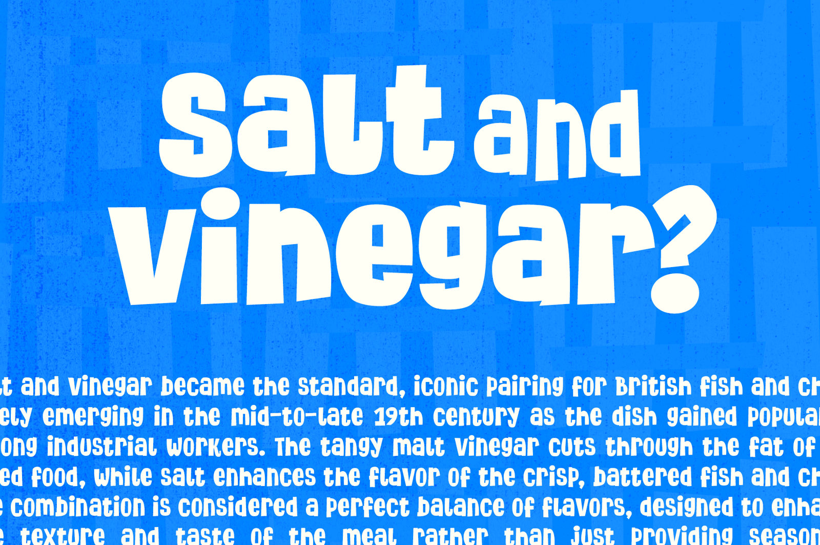 Chip Shop - A Straight Cut Poster Font