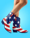 Cowboy Boots on Women's Legs Mockup