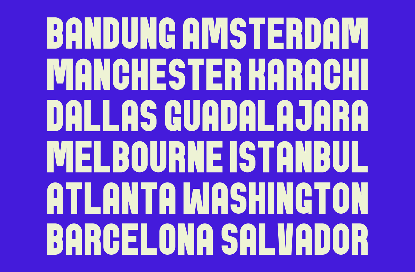 Godrop - Condensed Display Font